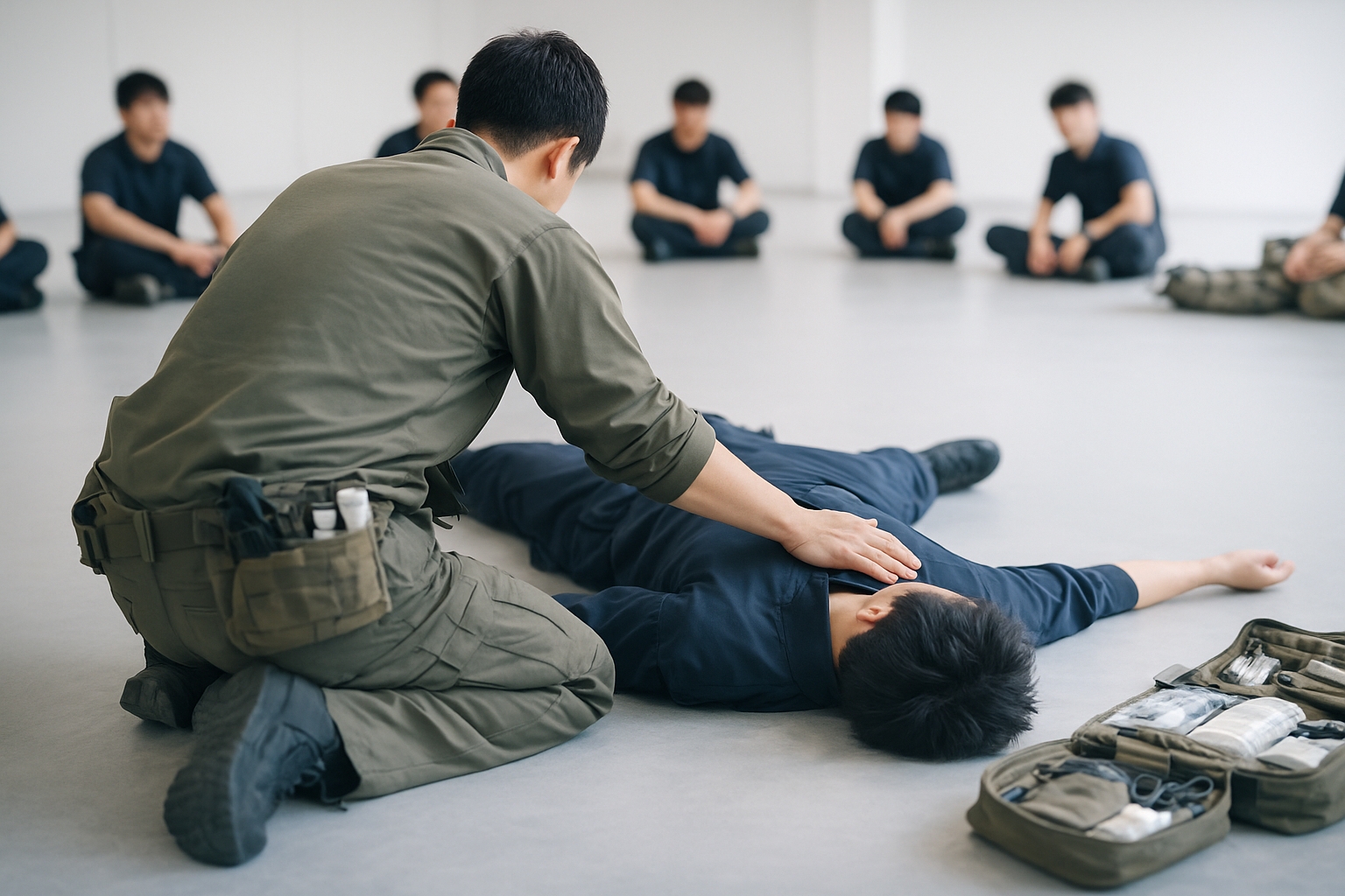 戦術救護の専門家チームのイメージ