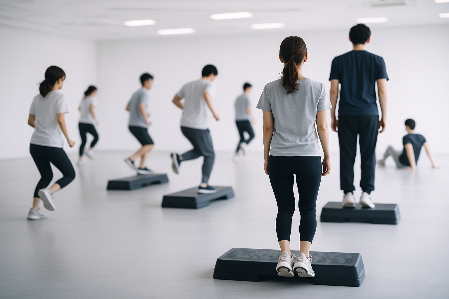 障害物を越えたり走ったりしているトレーニングのイメージ