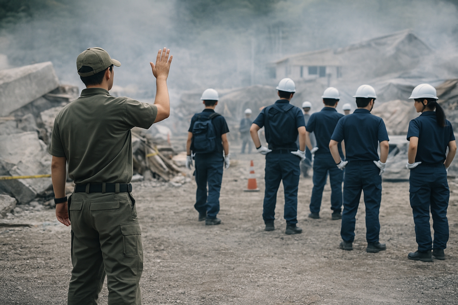 心拍や呼吸を整えるイメージの静物（ノートとタイマーなど）